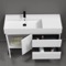 Modern Bathroom Vanity, Floor Standing, 48